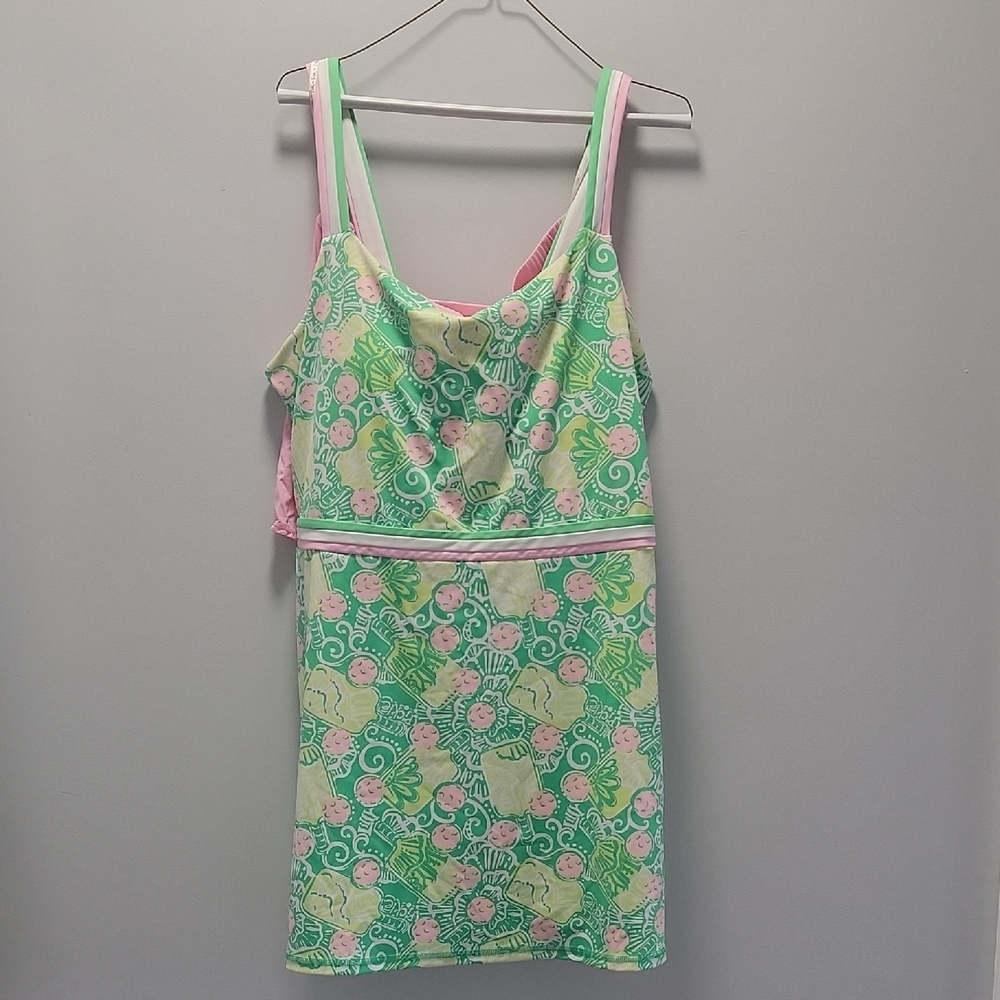 Lilly Pulitzer Pink Luxletic Dress With Shorts